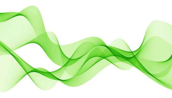 抽象绿色波浪背景矢量素材(AI/EPS)