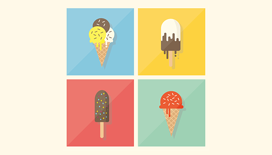 复古冰淇淋矢量素材(EPS)