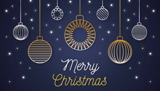 各种吊坠圣诞节背景矢量素材(AI/EPS)