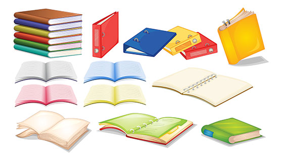 各种书本矢量素材(EPS)