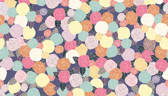 手绘牡丹花矢量素材(EPS/SVG)