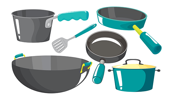 各种各样的厨房设备矢量素材(EPS)