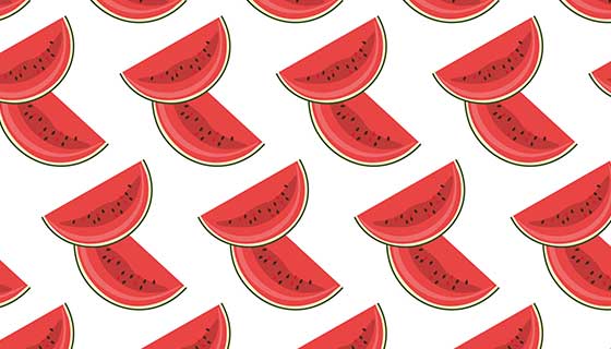 西瓜图案背景矢量素材(EPS)