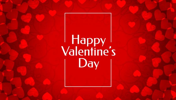 美丽的爱心情人节背景矢量素材(EPS)