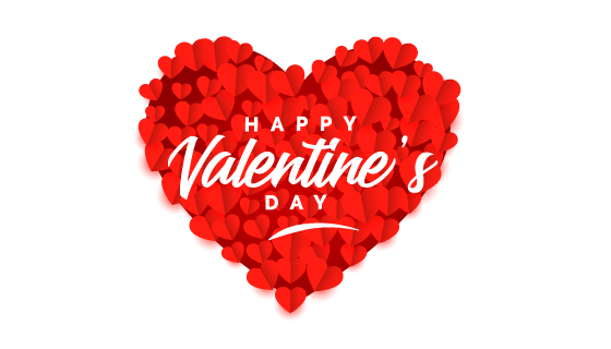 创意时尚爱心情人节背景矢量素材(EPS)