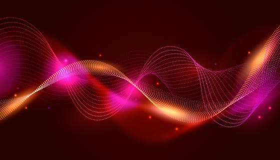 多彩波浪壁纸/背景矢量素材(AI/EPS)