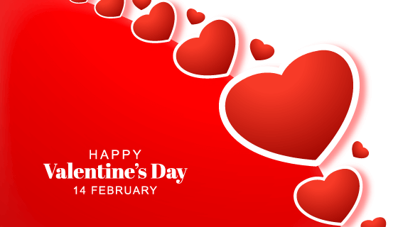 创意红色爱心情人节贺卡矢量素材(EPS)