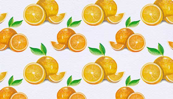 橙子图案背景矢量素材(EPS)