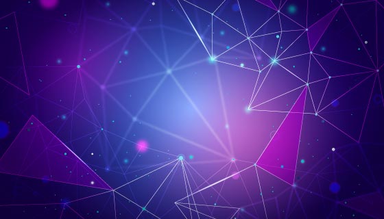 抽象粒子科技背景矢量素材(AI/EPS)