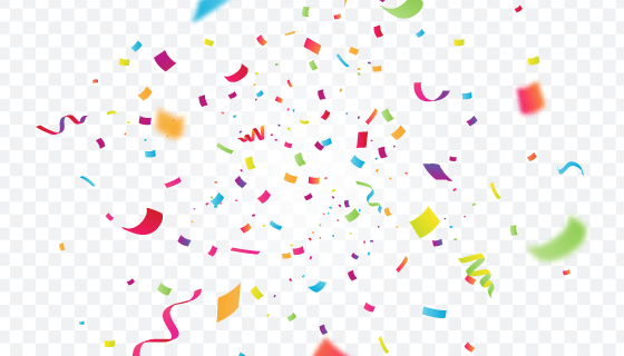 逼真的五彩纸屑背景矢量素材(AI/EPS/PNG)