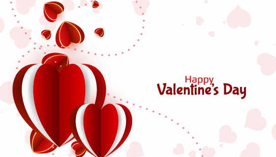 创意爱心情人节背景矢量素材(EPS)