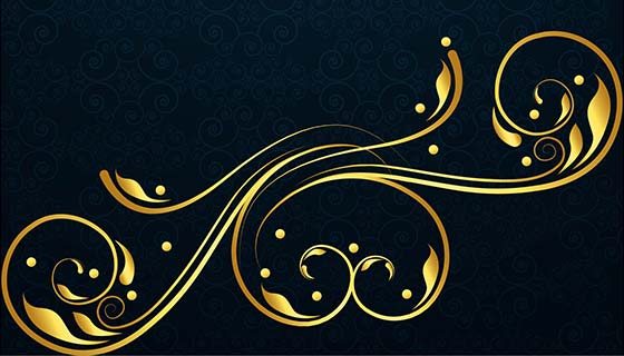 金色闪亮奢华背景矢量素材(EPS)