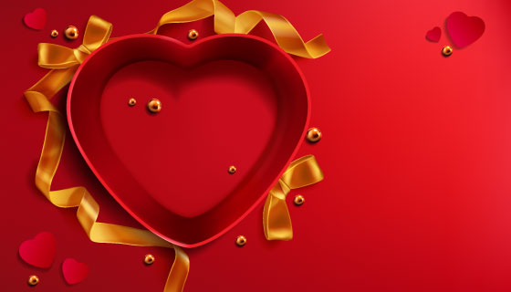 爱心礼盒矢量素材(EPS)