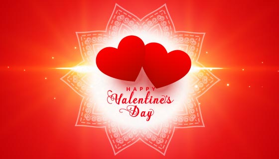 浪漫爱心情人节卡片矢量素材(EPS)