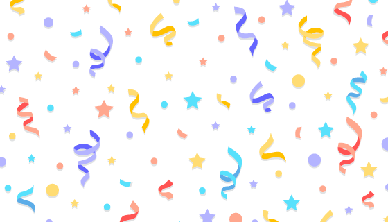 扁平风格五彩纸屑矢量素材(AI/EPS/PNG)