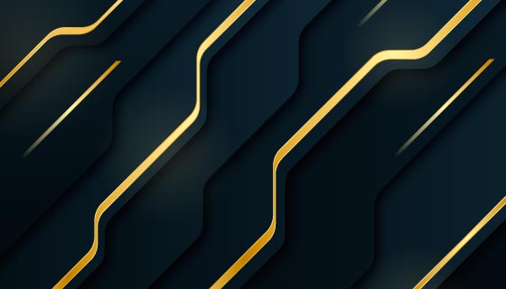 优雅高贵的金色线条背景矢量素材(AI/EPS)