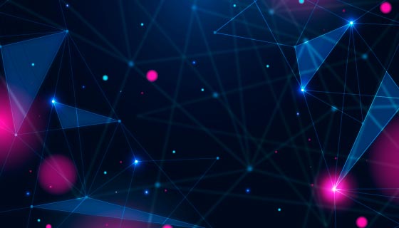 抽象现实技术粒子背景矢量素材(AI/EPS)