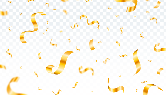 金色纸屑矢量素材(AI/EPS/PNG)