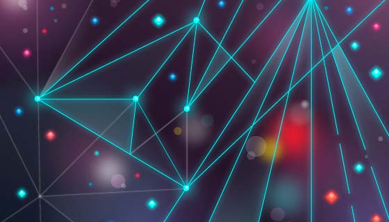 抽象科技粒子背景矢量素材(AI/EPS)