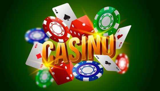 赌场扑克牌骰子筹码矢量素材(AI/EPS)