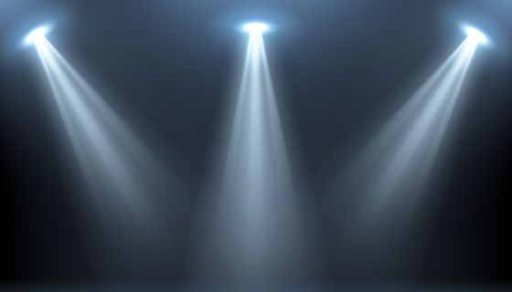 聚光灯照亮的舞台矢量素材(EPS)