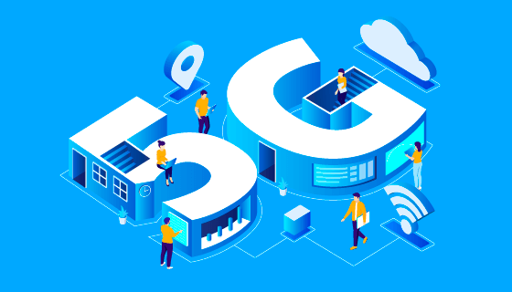 5G网络概念背景矢量素材(AI/EPS)