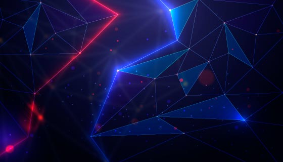 抽象科技粒子背景矢量素材(AI/EPS)