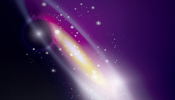 抽象银河背景矢量素材(EPS)