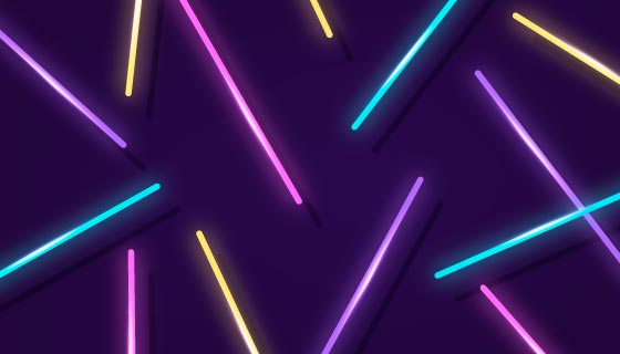 多彩霓虹灯背景矢量素材(AI/EPS)