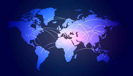 全世界互联通信科技背景矢量素材(EPS)