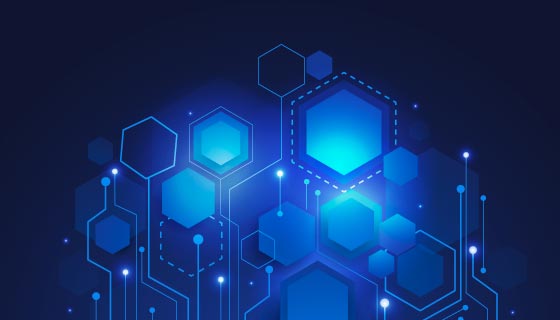 蓝色科技背景矢量素材(AI/EPS)