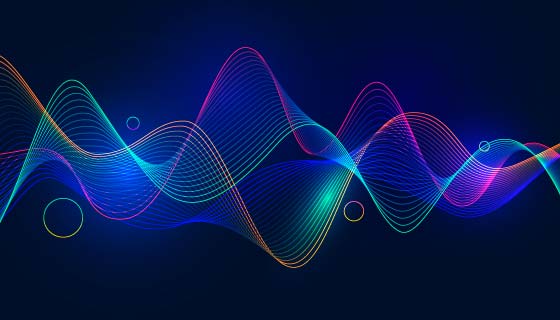 抽象波浪背景矢量素材(AI/EPS)