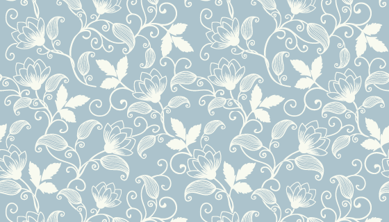 白色花卉图案背景矢量素材(EPS)