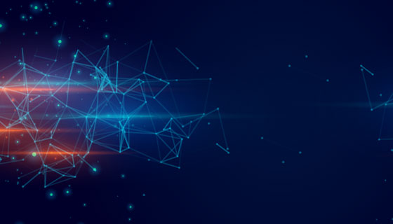 抽象粒子科技banner矢量素材(EPS)