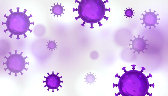 紫色冠状病毒矢量素材(EPS)