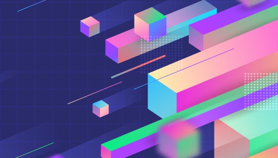 抽象3D几何背景矢量素材(AI/EPS)