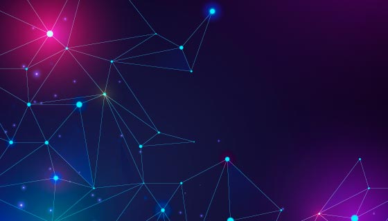 抽象粒子线条科技背景矢量素材(AI/EPS)