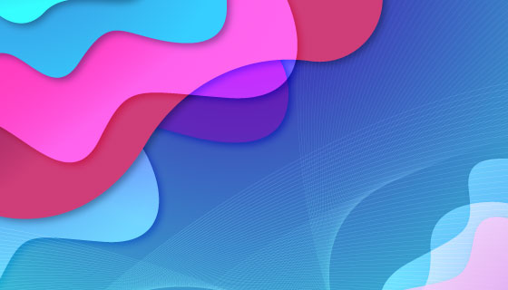 抽象多彩液态背景矢量素材(AI/EPS)