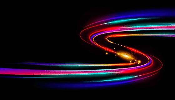 炫彩高速光线背景矢量素材(AI/EPS)
