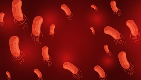 红色病毒矢量素材(EPS)