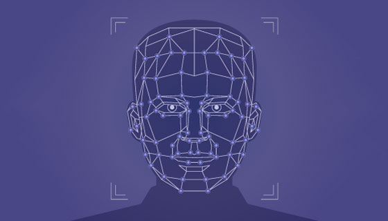 简单的人脸识别矢量素材(AI/EPS)