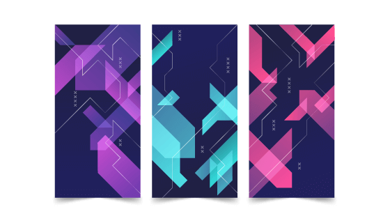抽象几何设计封面矢量素材(AI/EPS)
