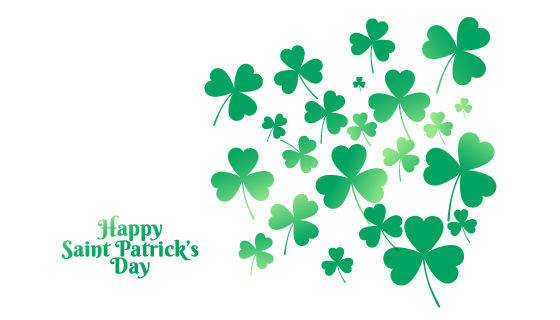 三叶草设计圣帕特里克节背景矢量素材(EPS/PNG)