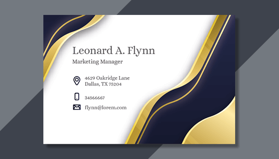 金色黑色设计精美名片矢量素材(AI/EPS)