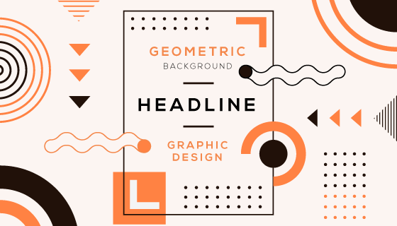 抽象风格几何背景矢量素材(AI/EPS)