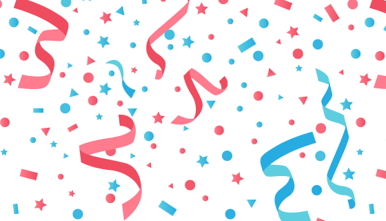 扁平风格纸屑彩带矢量素材(AI/EPS/PNG)