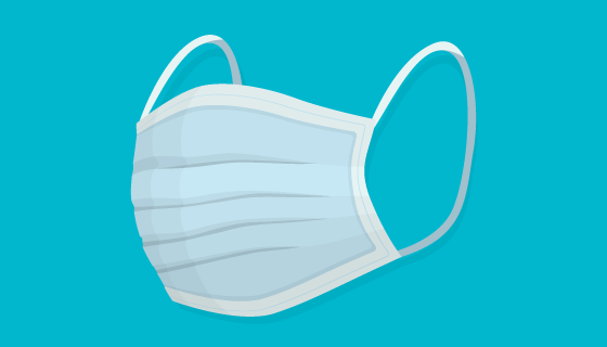 扁平风格医用口罩矢量素材(AI/EPS/PNG)