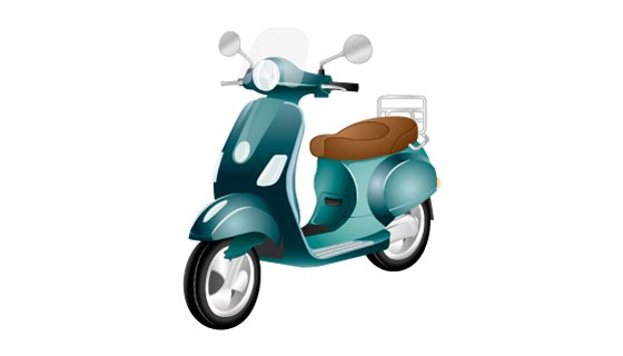 轻型电动车/摩托车矢量素材(EPS)