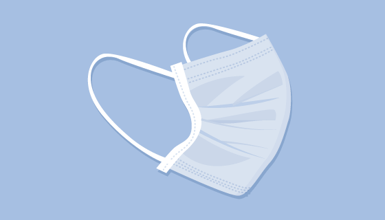 扁平风格医用口罩矢量素材(AI/EPS/PNG)