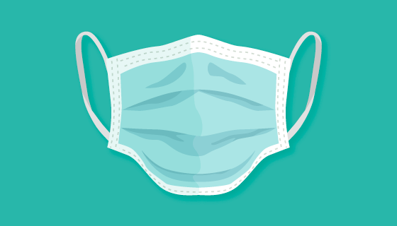 扁平风格医用口罩矢量素材(AI/EPS/PNG)